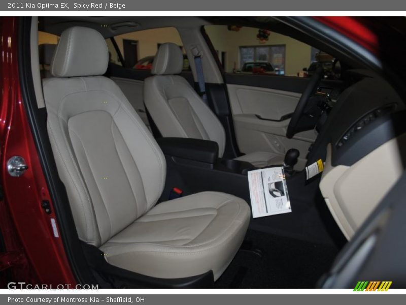 Spicy Red / Beige 2011 Kia Optima EX