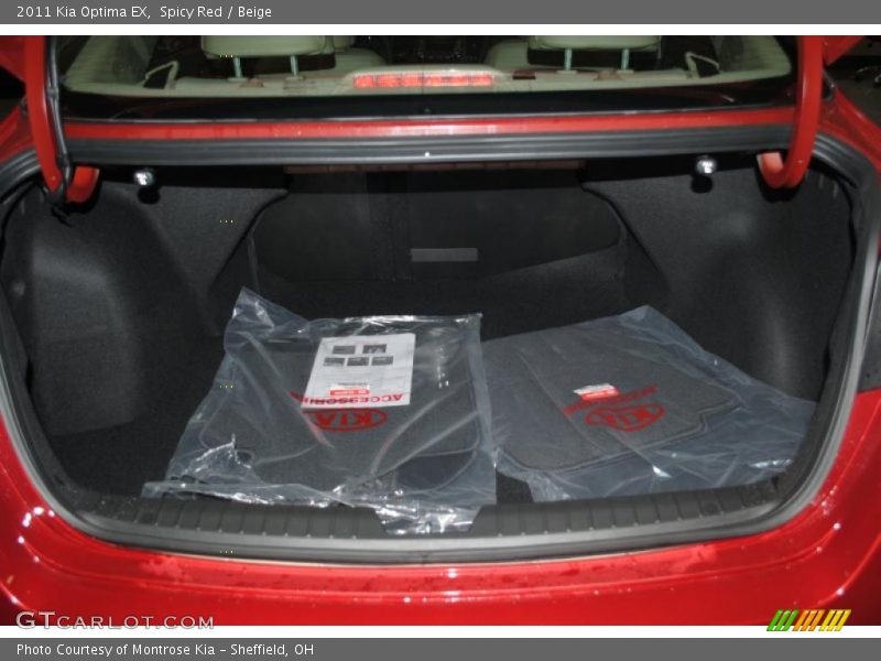 Spicy Red / Beige 2011 Kia Optima EX