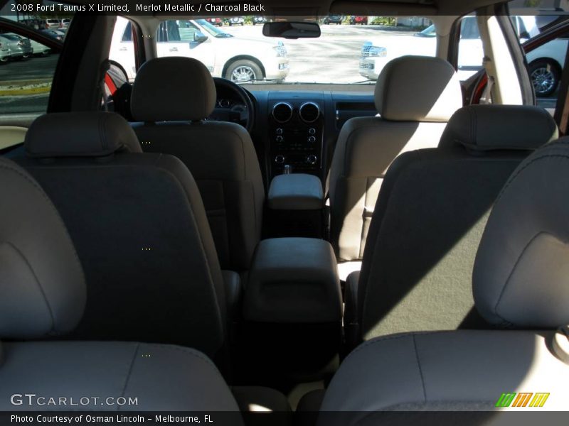 Merlot Metallic / Charcoal Black 2008 Ford Taurus X Limited