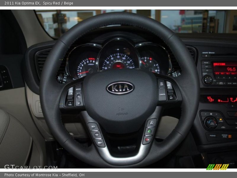 Spicy Red / Beige 2011 Kia Optima EX