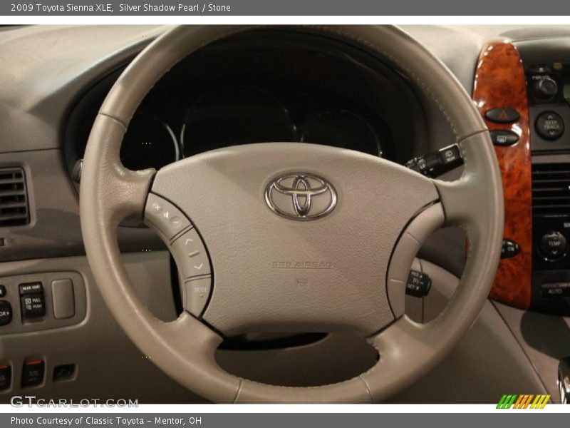 Silver Shadow Pearl / Stone 2009 Toyota Sienna XLE