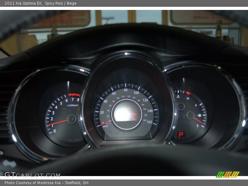Spicy Red / Beige 2011 Kia Optima EX
