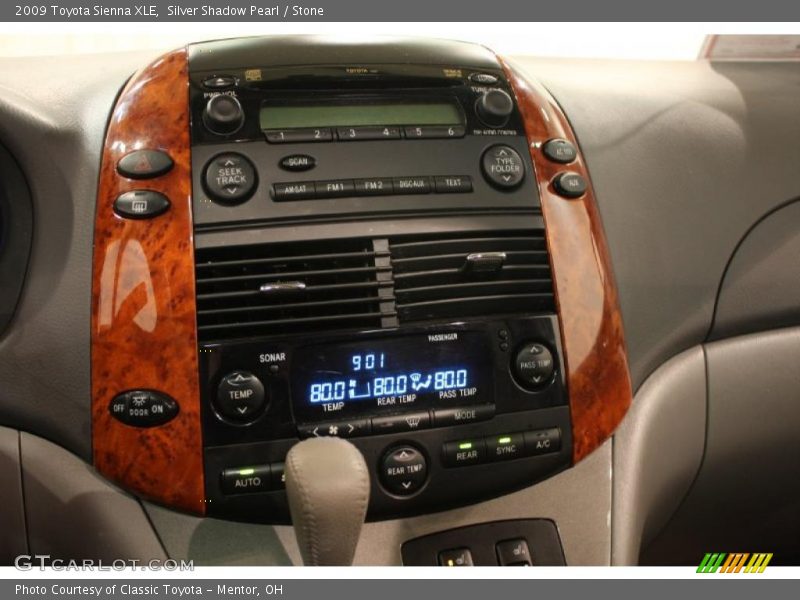 Silver Shadow Pearl / Stone 2009 Toyota Sienna XLE