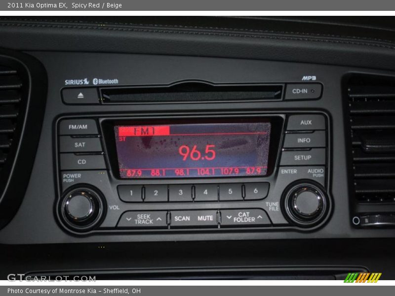 Spicy Red / Beige 2011 Kia Optima EX