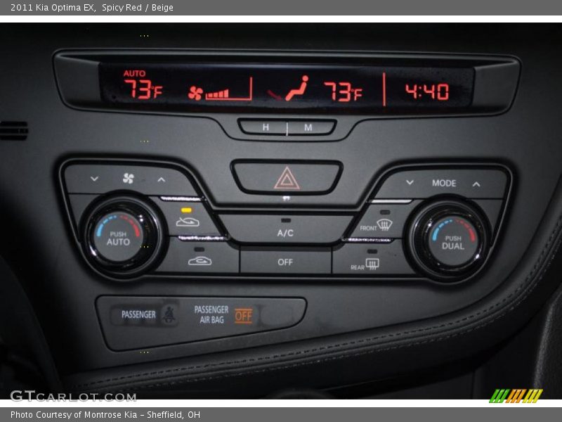 Spicy Red / Beige 2011 Kia Optima EX