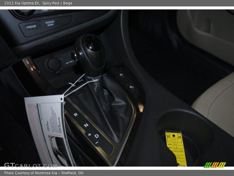Spicy Red / Beige 2011 Kia Optima EX