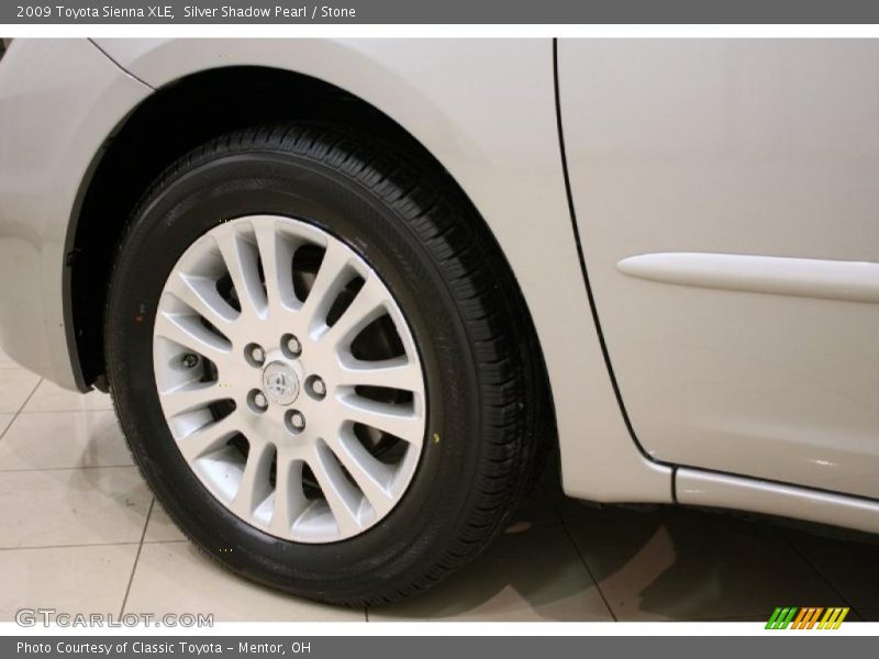 Silver Shadow Pearl / Stone 2009 Toyota Sienna XLE