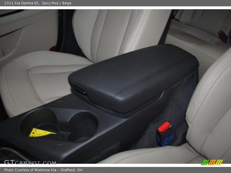 Spicy Red / Beige 2011 Kia Optima EX