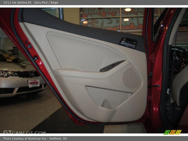 Spicy Red / Beige 2011 Kia Optima EX