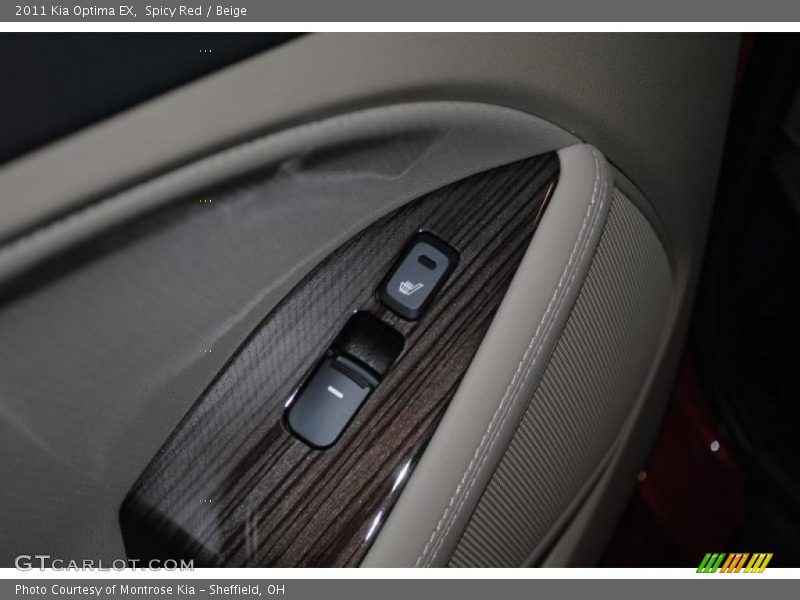 Spicy Red / Beige 2011 Kia Optima EX