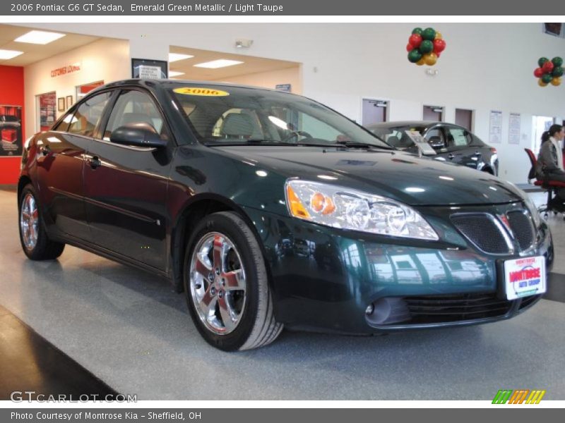 Emerald Green Metallic / Light Taupe 2006 Pontiac G6 GT Sedan