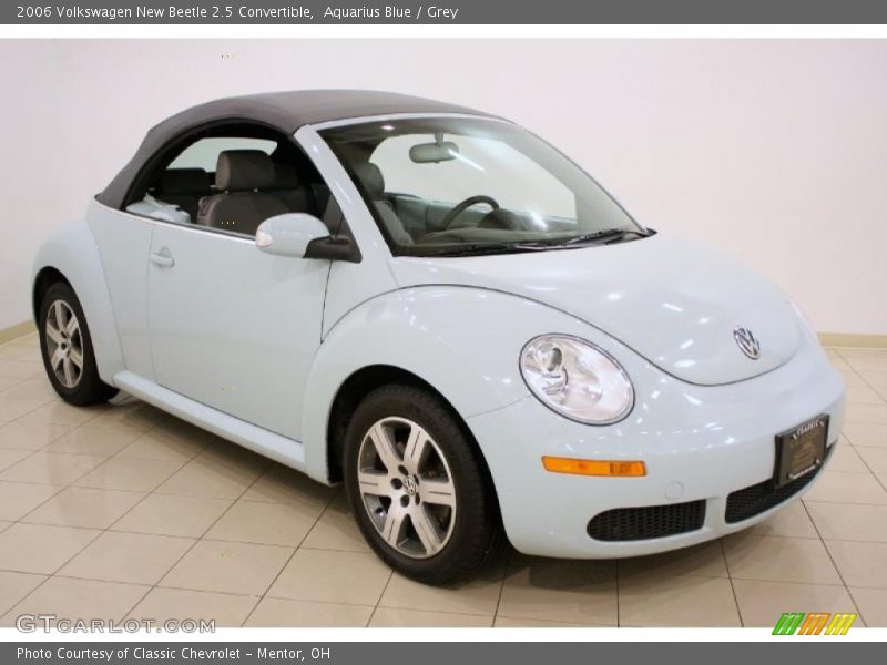 Aquarius Blue / Grey 2006 Volkswagen New Beetle 2.5 Convertible