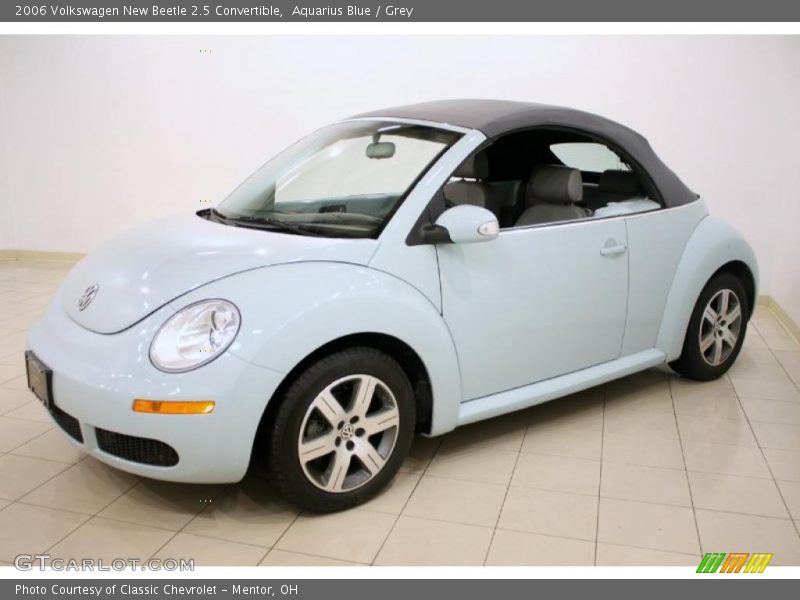 Aquarius Blue / Grey 2006 Volkswagen New Beetle 2.5 Convertible