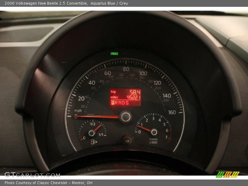 Aquarius Blue / Grey 2006 Volkswagen New Beetle 2.5 Convertible
