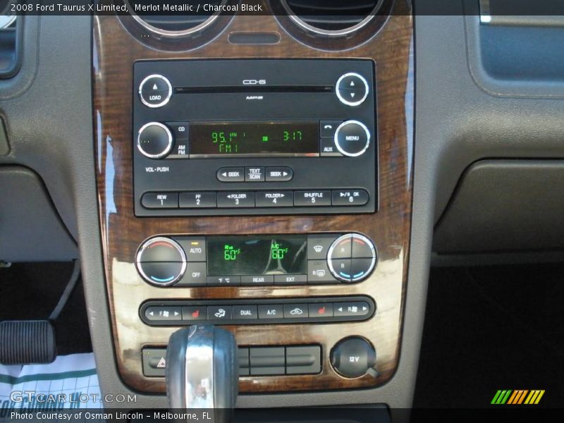 Merlot Metallic / Charcoal Black 2008 Ford Taurus X Limited