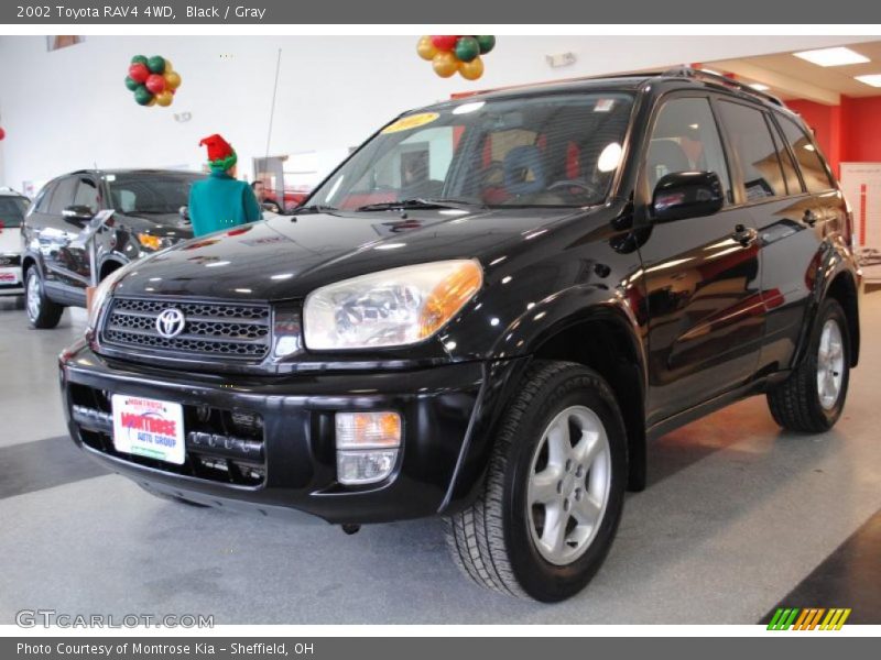 Black / Gray 2002 Toyota RAV4 4WD