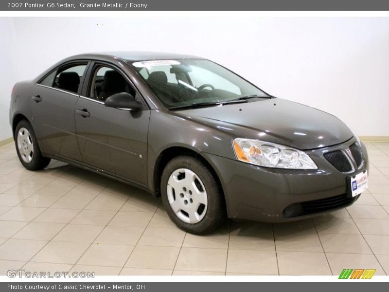Granite Metallic / Ebony 2007 Pontiac G6 Sedan