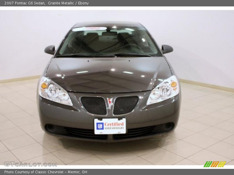 Granite Metallic / Ebony 2007 Pontiac G6 Sedan