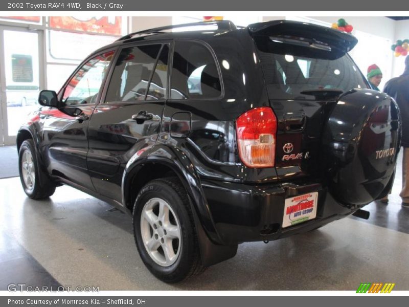 Black / Gray 2002 Toyota RAV4 4WD