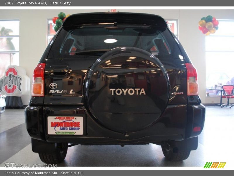 Black / Gray 2002 Toyota RAV4 4WD