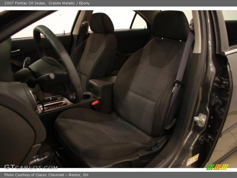 Granite Metallic / Ebony 2007 Pontiac G6 Sedan