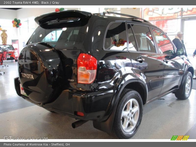 Black / Gray 2002 Toyota RAV4 4WD