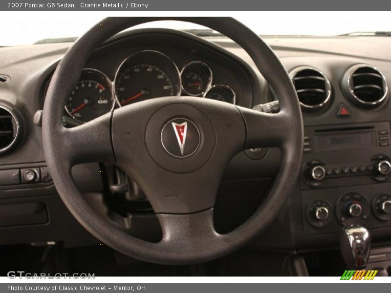 Granite Metallic / Ebony 2007 Pontiac G6 Sedan