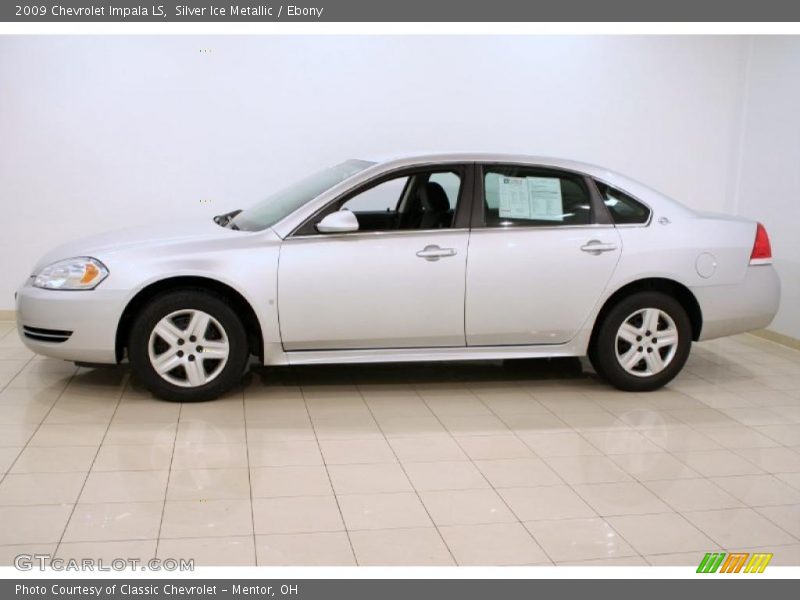 Silver Ice Metallic / Ebony 2009 Chevrolet Impala LS