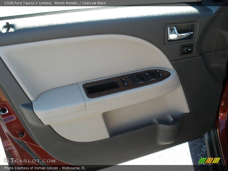Merlot Metallic / Charcoal Black 2008 Ford Taurus X Limited