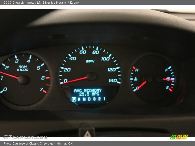 Silver Ice Metallic / Ebony 2009 Chevrolet Impala LS