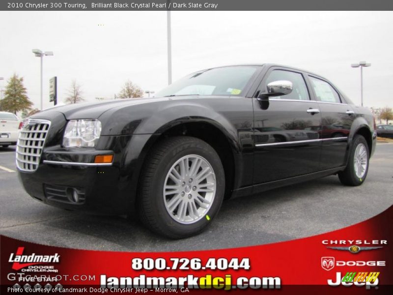 Brilliant Black Crystal Pearl / Dark Slate Gray 2010 Chrysler 300 Touring