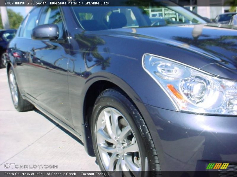 Blue Slate Metallic / Graphite Black 2007 Infiniti G 35 Sedan