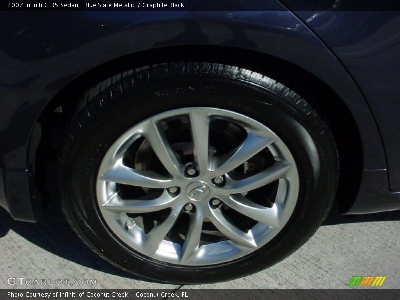 Blue Slate Metallic / Graphite Black 2007 Infiniti G 35 Sedan