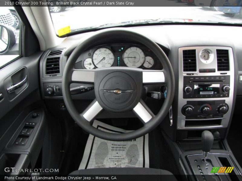 Brilliant Black Crystal Pearl / Dark Slate Gray 2010 Chrysler 300 Touring