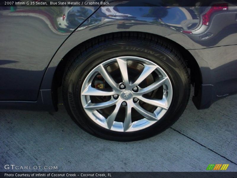 Blue Slate Metallic / Graphite Black 2007 Infiniti G 35 Sedan