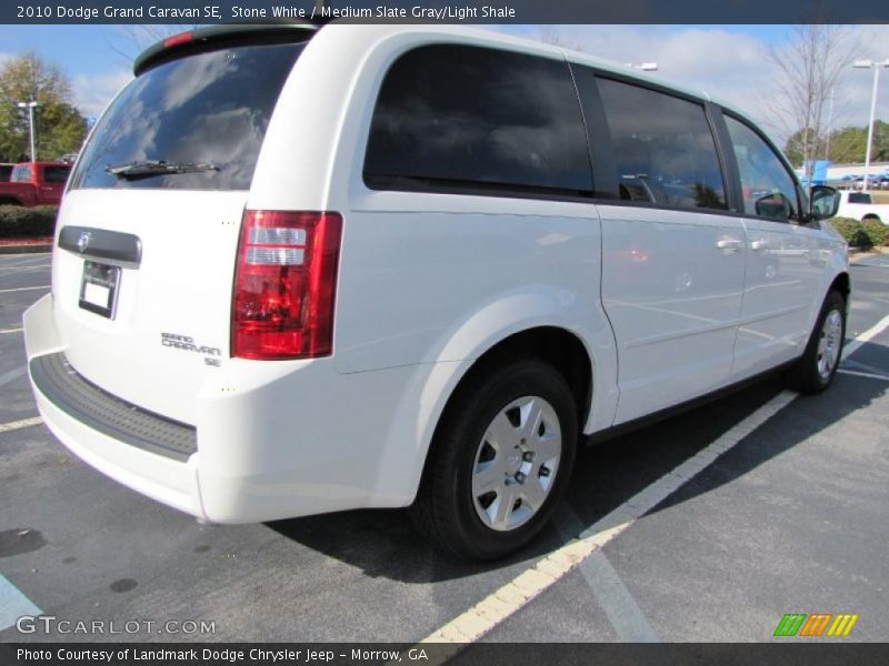 Stone White / Medium Slate Gray/Light Shale 2010 Dodge Grand Caravan SE