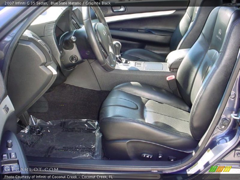Blue Slate Metallic / Graphite Black 2007 Infiniti G 35 Sedan