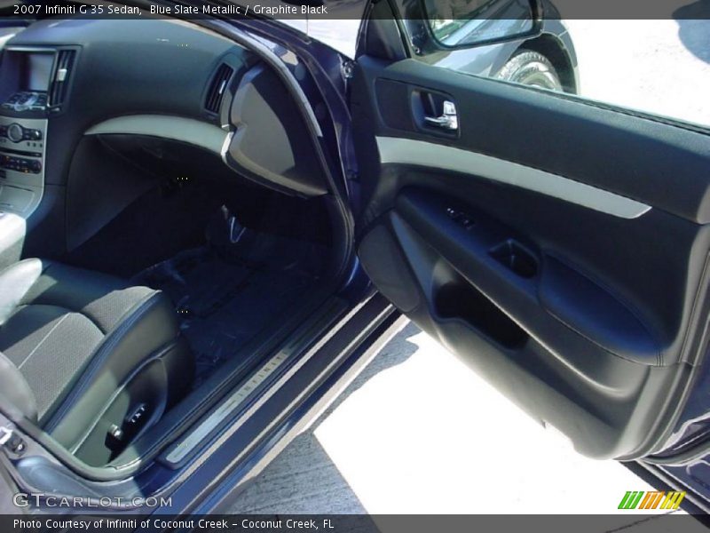 Blue Slate Metallic / Graphite Black 2007 Infiniti G 35 Sedan