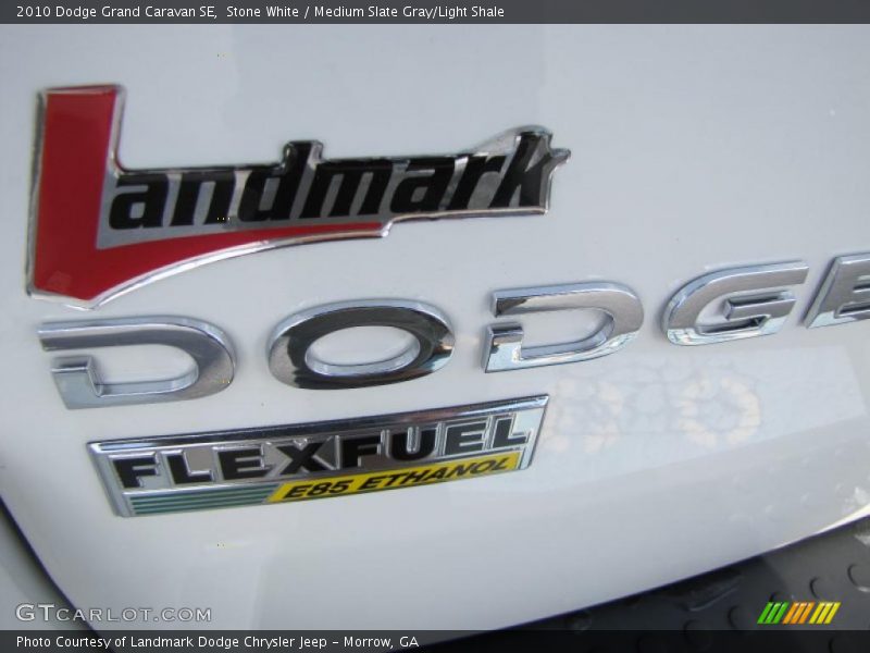 Stone White / Medium Slate Gray/Light Shale 2010 Dodge Grand Caravan SE
