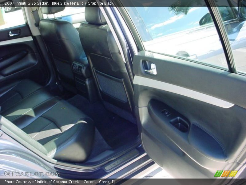 Blue Slate Metallic / Graphite Black 2007 Infiniti G 35 Sedan