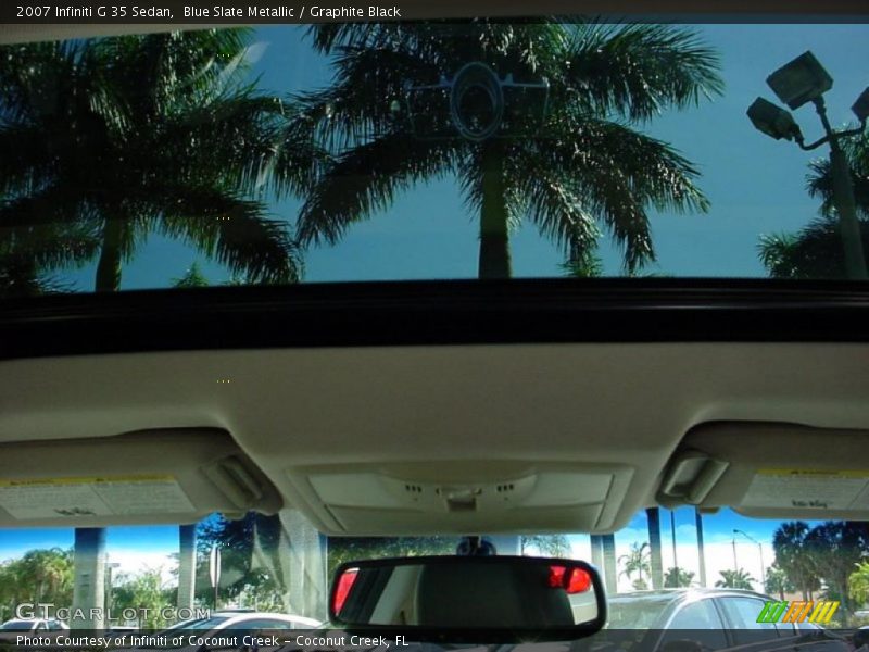 Blue Slate Metallic / Graphite Black 2007 Infiniti G 35 Sedan