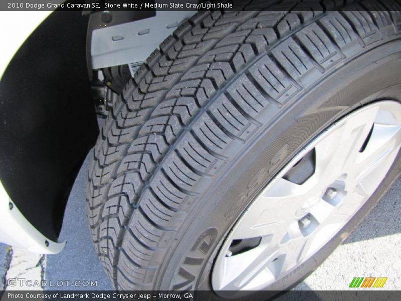 Stone White / Medium Slate Gray/Light Shale 2010 Dodge Grand Caravan SE