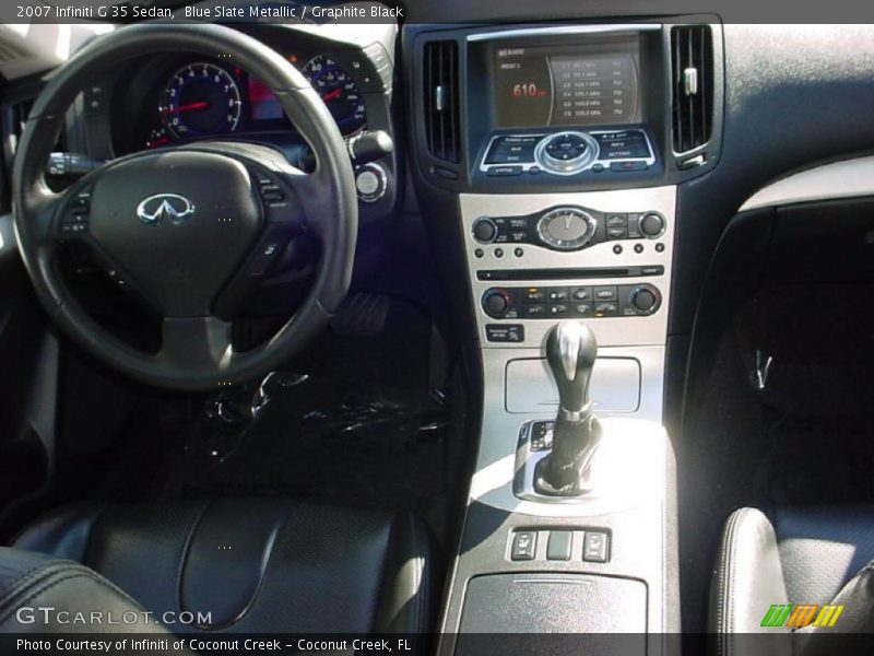 Blue Slate Metallic / Graphite Black 2007 Infiniti G 35 Sedan