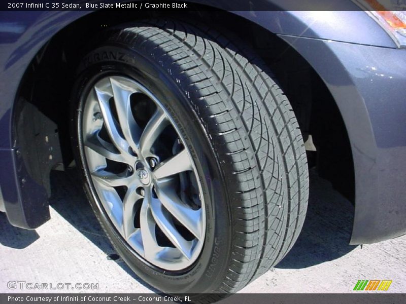 Blue Slate Metallic / Graphite Black 2007 Infiniti G 35 Sedan