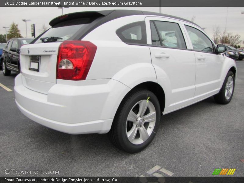 Bright White / Dark Slate/Medium Graystone 2011 Dodge Caliber Mainstreet