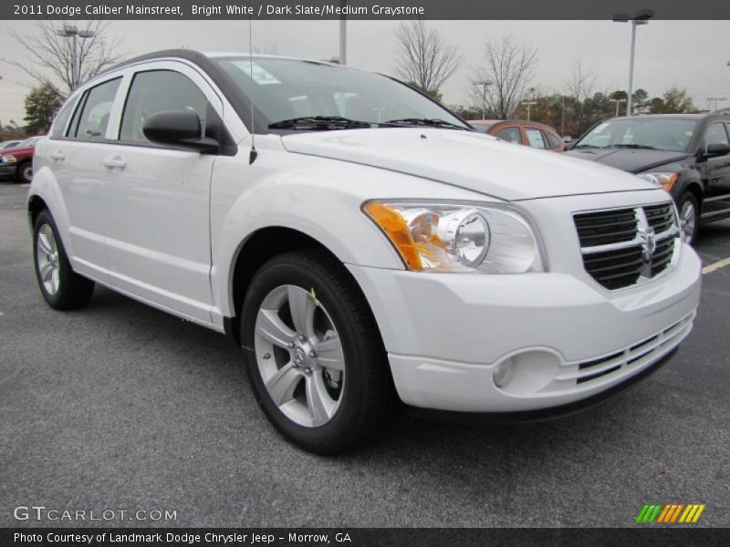 Bright White / Dark Slate/Medium Graystone 2011 Dodge Caliber Mainstreet