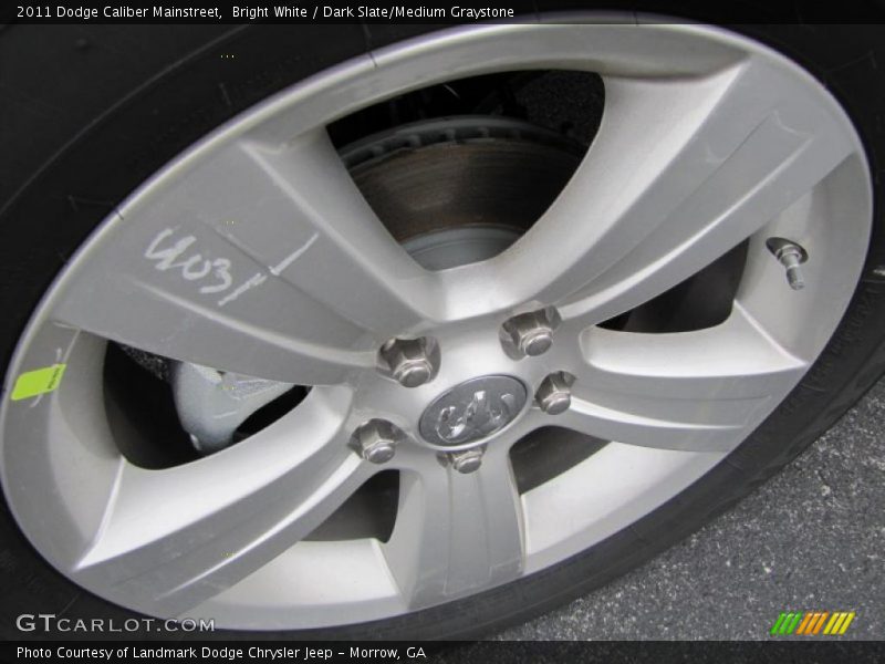 Bright White / Dark Slate/Medium Graystone 2011 Dodge Caliber Mainstreet