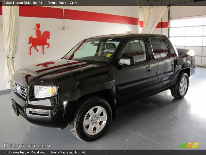 Formal Black / Gray 2008 Honda Ridgeline RTL