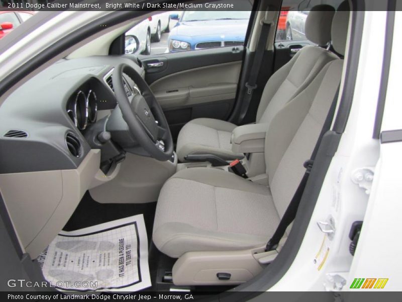 Bright White / Dark Slate/Medium Graystone 2011 Dodge Caliber Mainstreet