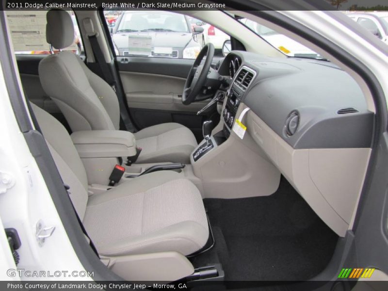 Bright White / Dark Slate/Medium Graystone 2011 Dodge Caliber Mainstreet